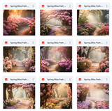 Ultimate Spring Bliss Path Background Bundle