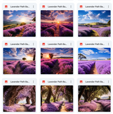 Ultimate Lavender Paths Background Bundle