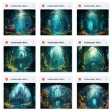 Ultimate Underwater World Background Bundle