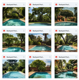 Ultimate Backyard Pool Background Bundle
