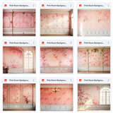 Ultimate Pink Room Background Bundle