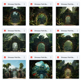 Ultimate Dinosaur Park Background Bundle