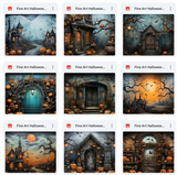 Ultimate Fine Art Halloween Background Bundle
