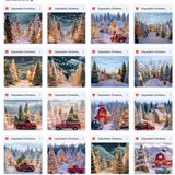 Claymation Kids Series: Christmas Tree Farm Asset Pack