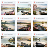 Ultimate Spring Canoe Background Bundle