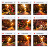 Ultimate Autumn Orchard Background Bundle
