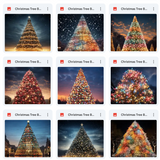 Ultimate Christmas Tree Background Bundle