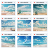 Ultimate Beach Day Background Bundle