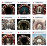 Ultimate Ornaments Arch Background Bundle