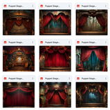 Ultimate Puppet Stage Background Bundle