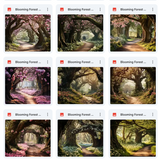 Ultimate Blooming Forest Background Bundle