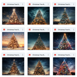 Ultimate Christmas Tree Background Bundle
