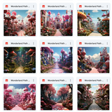 Ultimate Wonderland Path Background Bundle