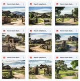 Ultimate Ranch Gate Background Bundle