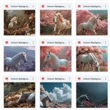 Ultimate Unicorn Background Bundle