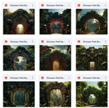 Ultimate Dinosaur Park Background Bundle