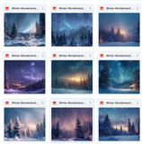 Ultimate Winter Wonderland Background Bundle
