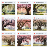 Ultimate Spring Willows Background Bundle