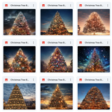 Ultimate Christmas Tree Background Bundle