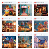 Claymation Kids Series: Sweets Shop Asset Pack