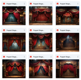 Ultimate Puppet Stage Background Bundle