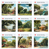 Ultimate Summer Park Days Background Bundle