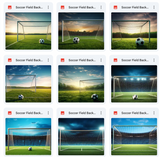 Ultimate Soccer Field Background Bundle