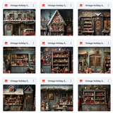 Ultimate Vintage Holiday Studio Background Bundle