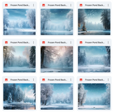 Ultimate Frozen Pond Background Bundle