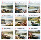 Ultimate Spring Canoe Background Bundle