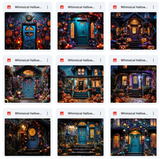 Ultimate Whimsical Halloween House Background Bundle