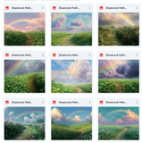 Ultimate Shamrock Path Background Bundle