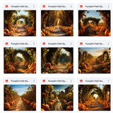 Ultimate Pumpkin Path Background Bundle