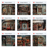 Ultimate Vintage Holiday Studio Background Bundle