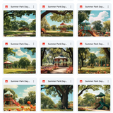 Ultimate Summer Park Days Background Bundle