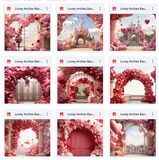 Ultimate Lovey Arches Background Bundle