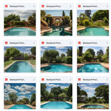 Ultimate Backyard Pool Background Bundle