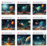 Ultimate Retro Sci-Fi Background Bundle
