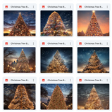 Ultimate Christmas Tree Background Bundle
