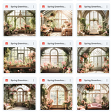 Ultimate Spring Greenhouse Background Bundle