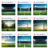 Ultimate Soccer Field Background Bundle