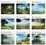 Ultimate Enchanted Valley Background Bundle