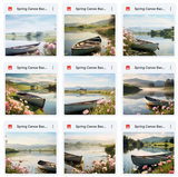 Ultimate Spring Canoe Background Bundle