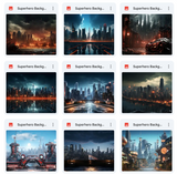 Super Hero Background & Subject Asset Pack