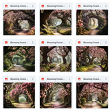 Ultimate Blooming Forest Background Bundle