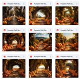 Ultimate Pumpkin Path Background Bundle