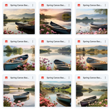 Ultimate Spring Canoe Background Bundle