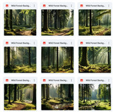 Ultimate Wild Forest Background Bundle