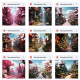Ultimate Wonderland Path Background Bundle