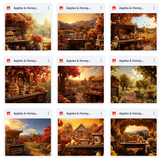 Ultimate Apples & Honey Background Bundle